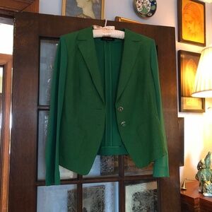 Escada blazer emerald green. Linen & silk